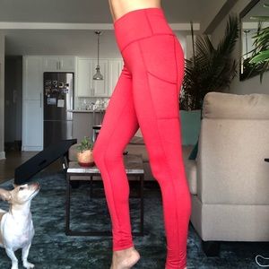 Red American eagle high waist leggings